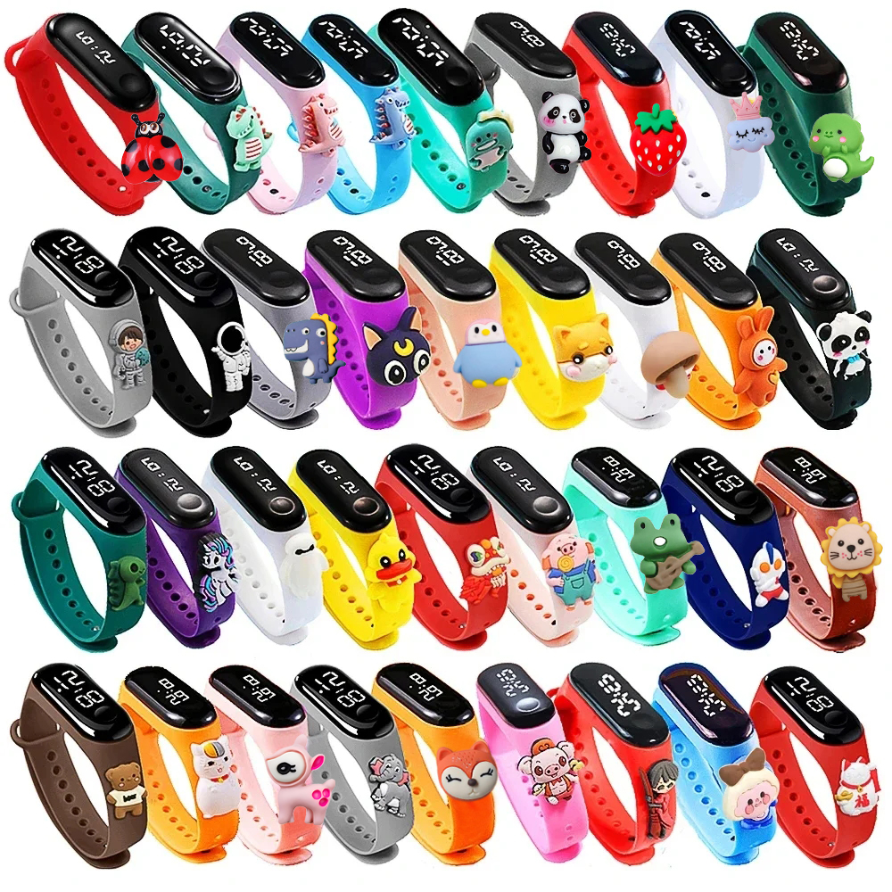Smartwatch Digital Watches For Kid Girl - Waterproof Children Smart Touch Led Watch