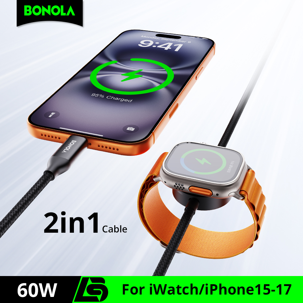 Smartwatch Watches For Iphone - Bonola 2 in 1 Fast Watch