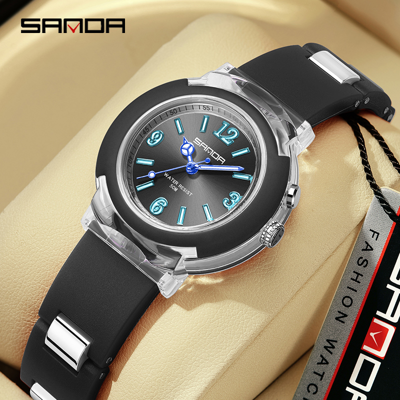 Waterproof Diving Watch - SANDA 6104 Fashion and Leisure Women's