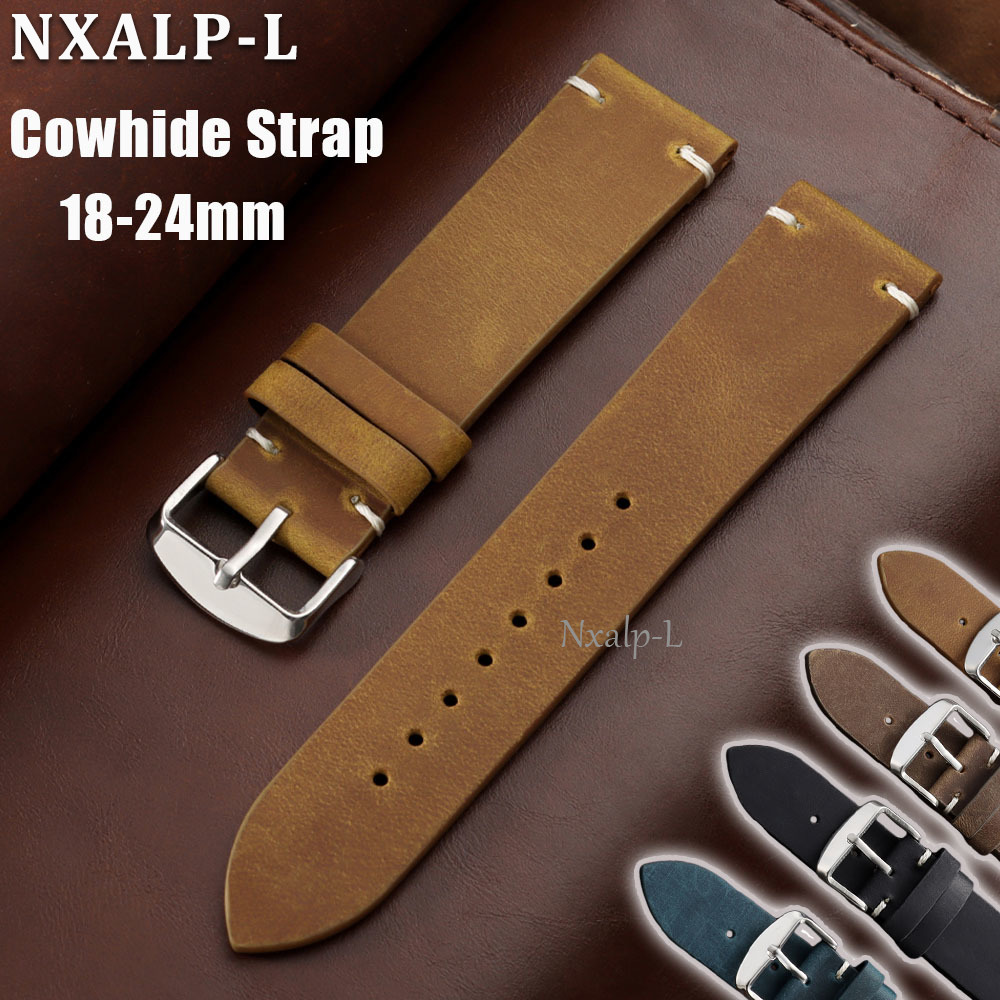 Seiko Watches Smartwatch - Retro Oil Wax Leather Watch Band