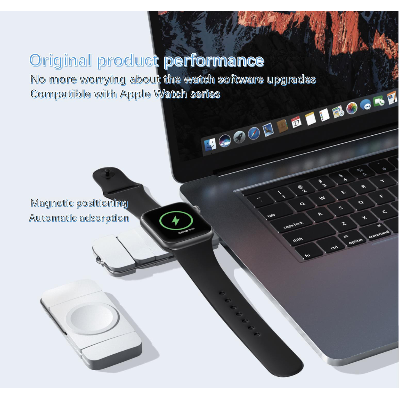 Smartwatch Watches For Iphone - Portable Wireless Charger with Dual USB-A/USB-C