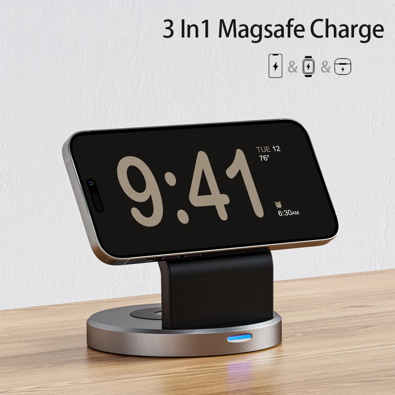 Smartwatch Watches For Iphone - 3 In 1 Magnetic Wireless Charger