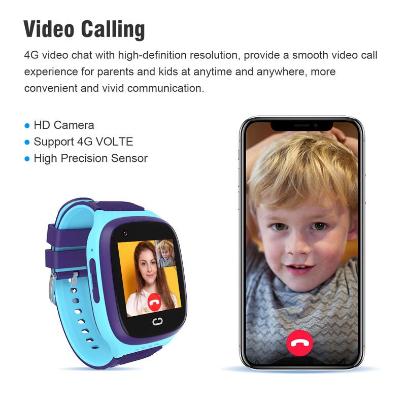 Smartwatch Watches For 12 Year Old Boy - Phone watch android 4G GPS nano