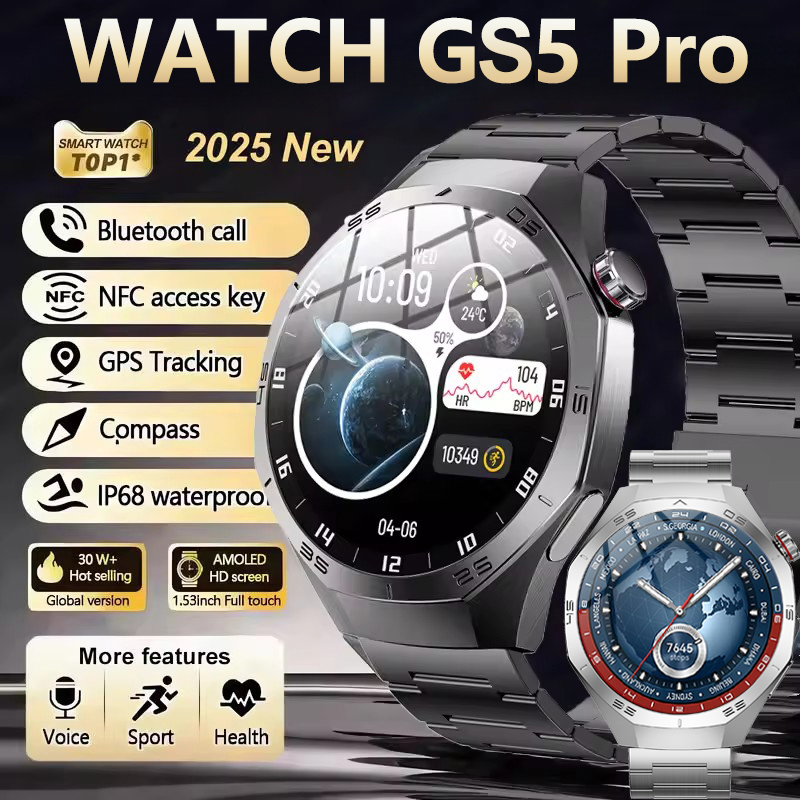 Smartwatch Watches Gift For Women - Original GS5 Pro GPS Sports IP68