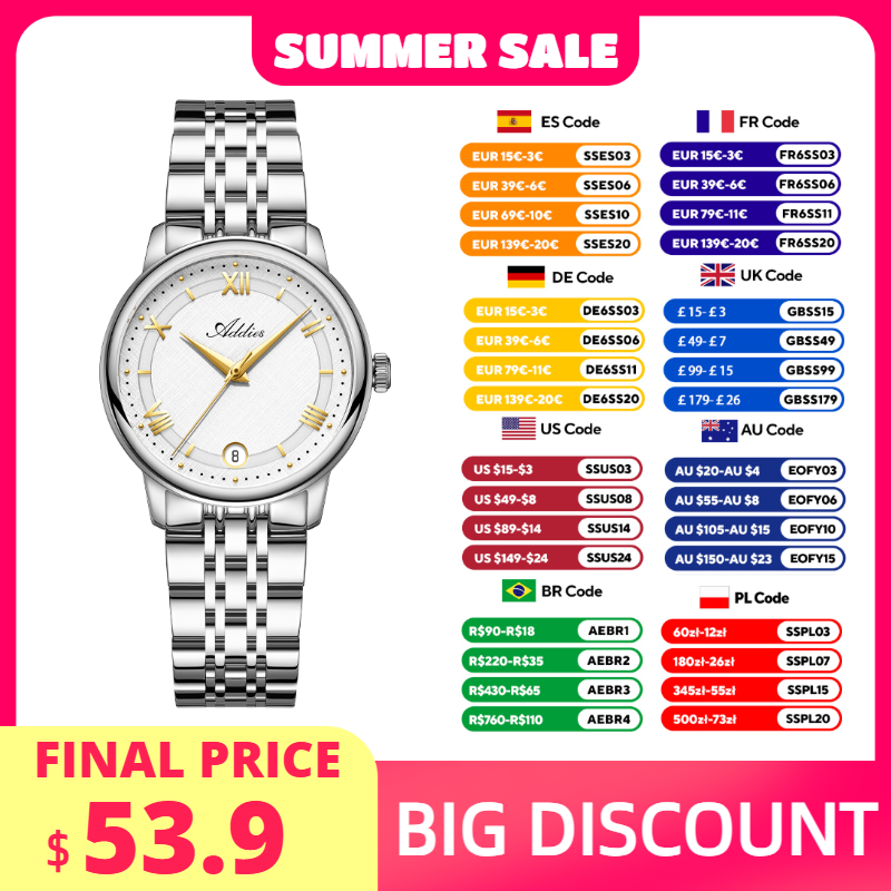 Waterproof Diving Watch - ADDIES New Luxury Woman‘s Watch GM12