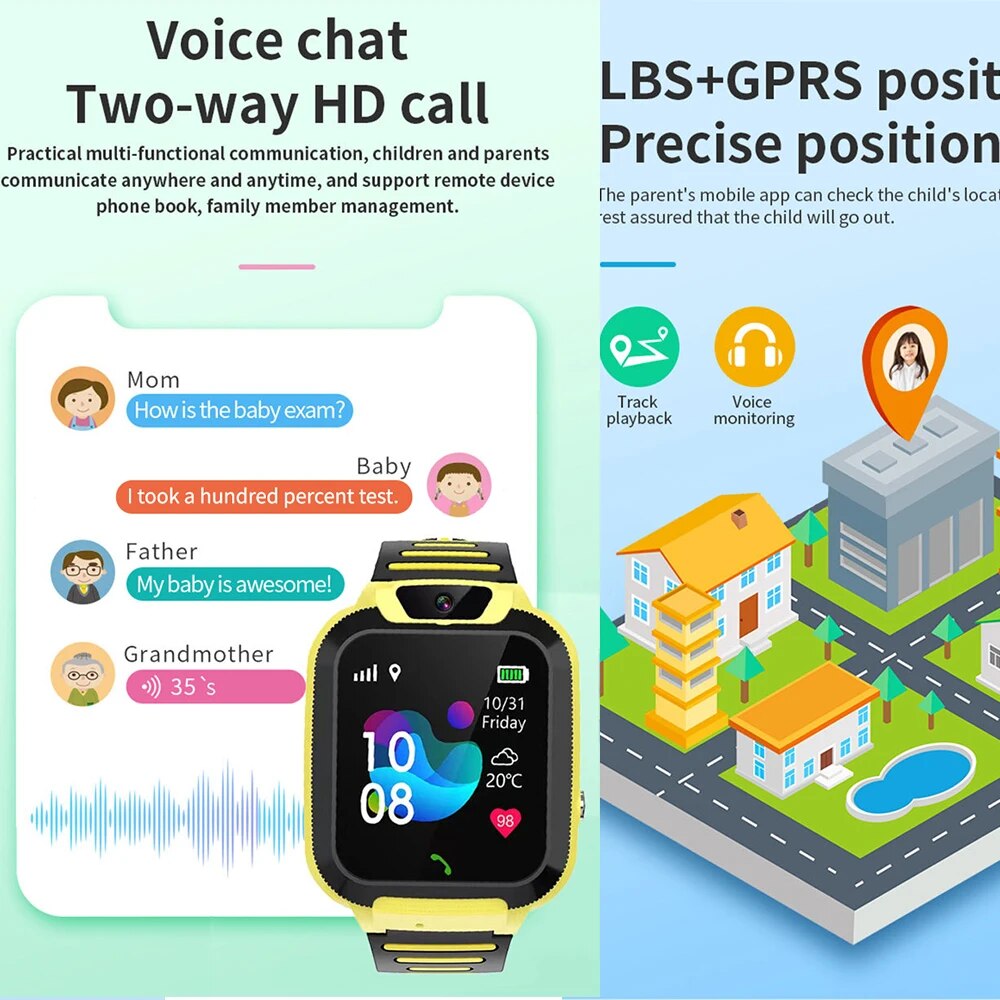 Smart Watch Kids 4G Sim Card S - Smartwatch Watches For 12 Year Old Boy บทวิจารณ์และราคา