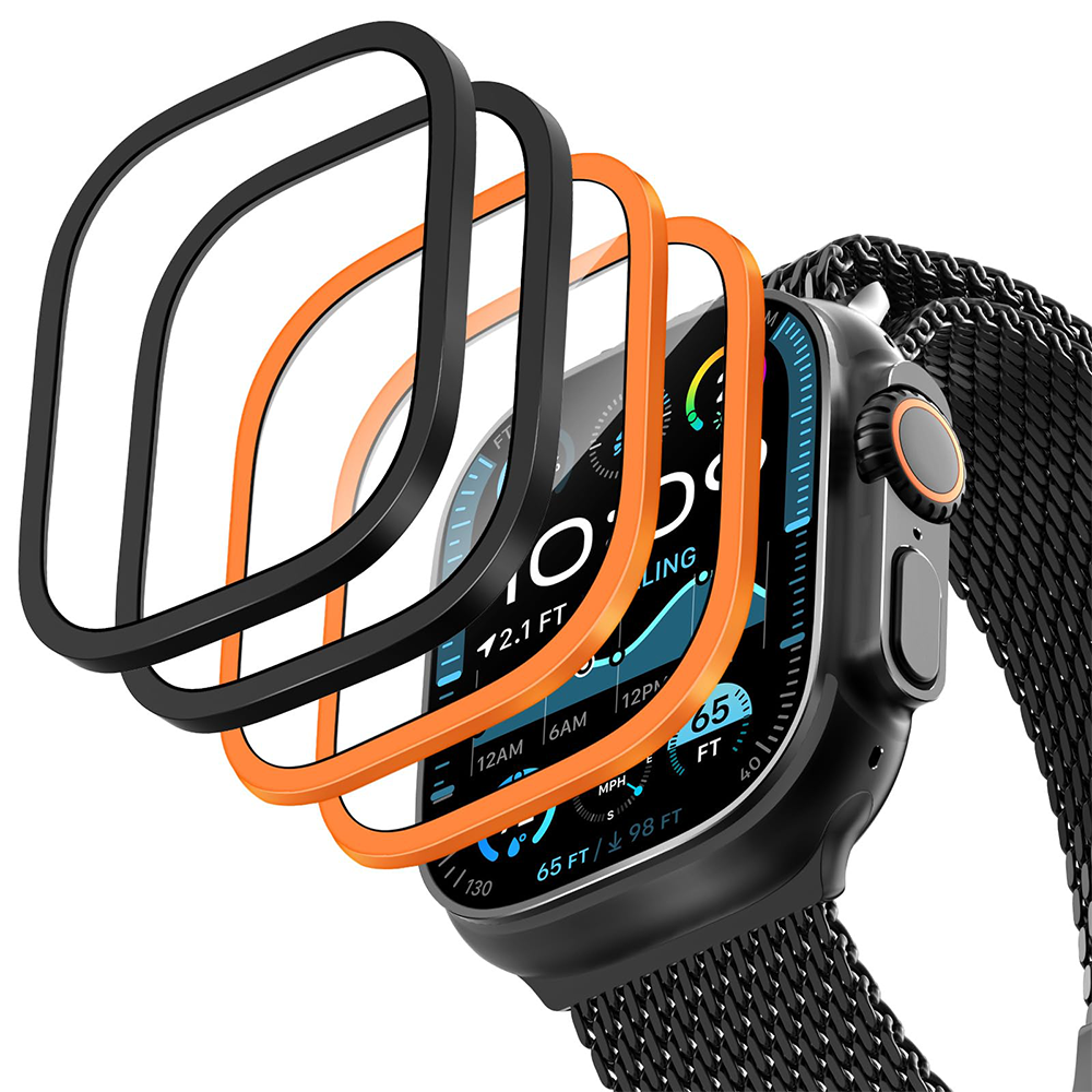 2PCS Titanium Metal Frame for  - Smartwatch Apple Watches For Men บทวิจารณ์และราคา