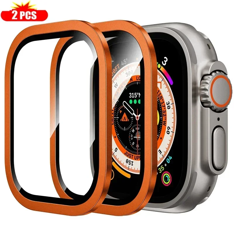 2PCS Titanium Metal Frame for  - Smartwatch Apple Watches For Men บทวิจารณ์และราคา