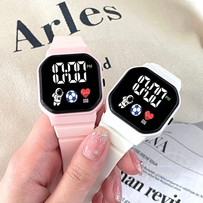 Kids Watches LED Digital Kids  - Smartwatch Digital Watches For Kid Girl บทวิจารณ์และราคา