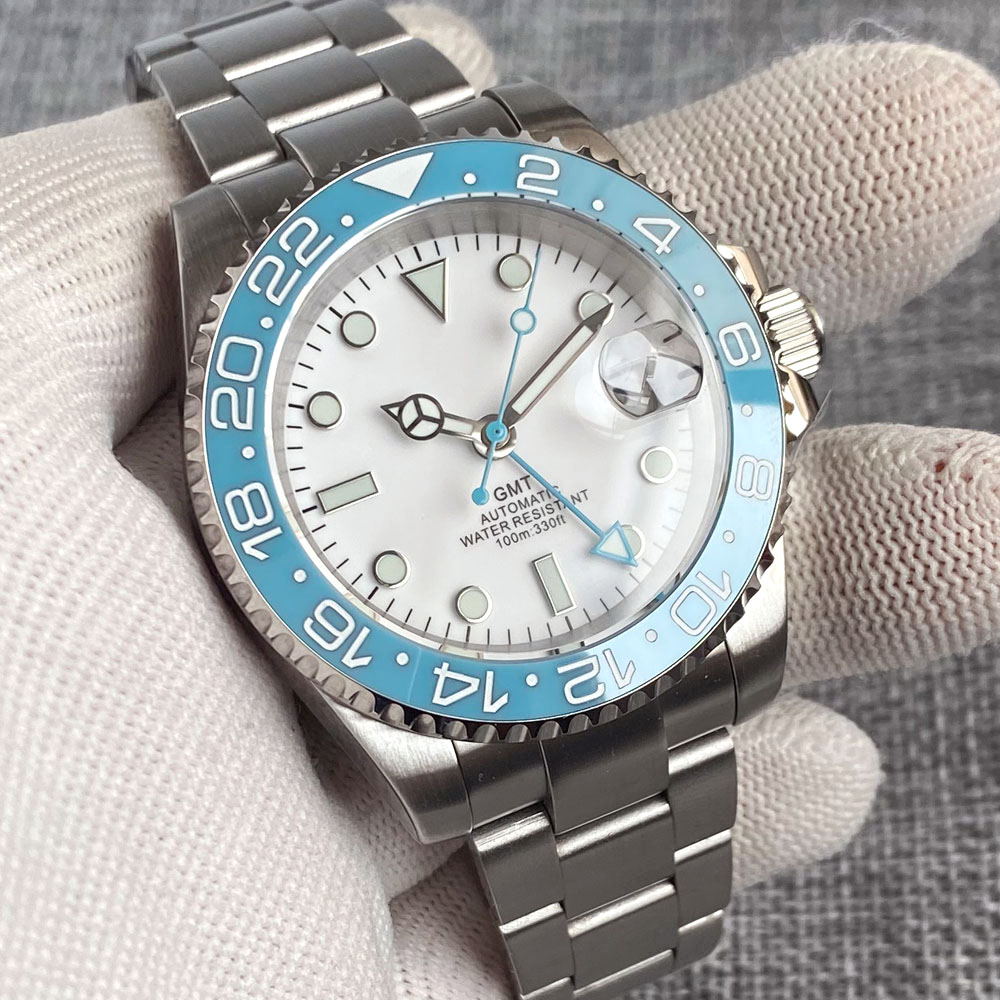 Customized 40mm Ice Blue Dial  - Waterproof Diving Watch บทวิจารณ์และราคา
