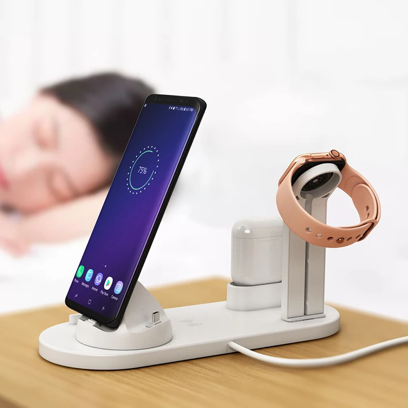 Wireless 3 in 1 Charger Holder - Watch Watch Xs บทวิจารณ์และราคา