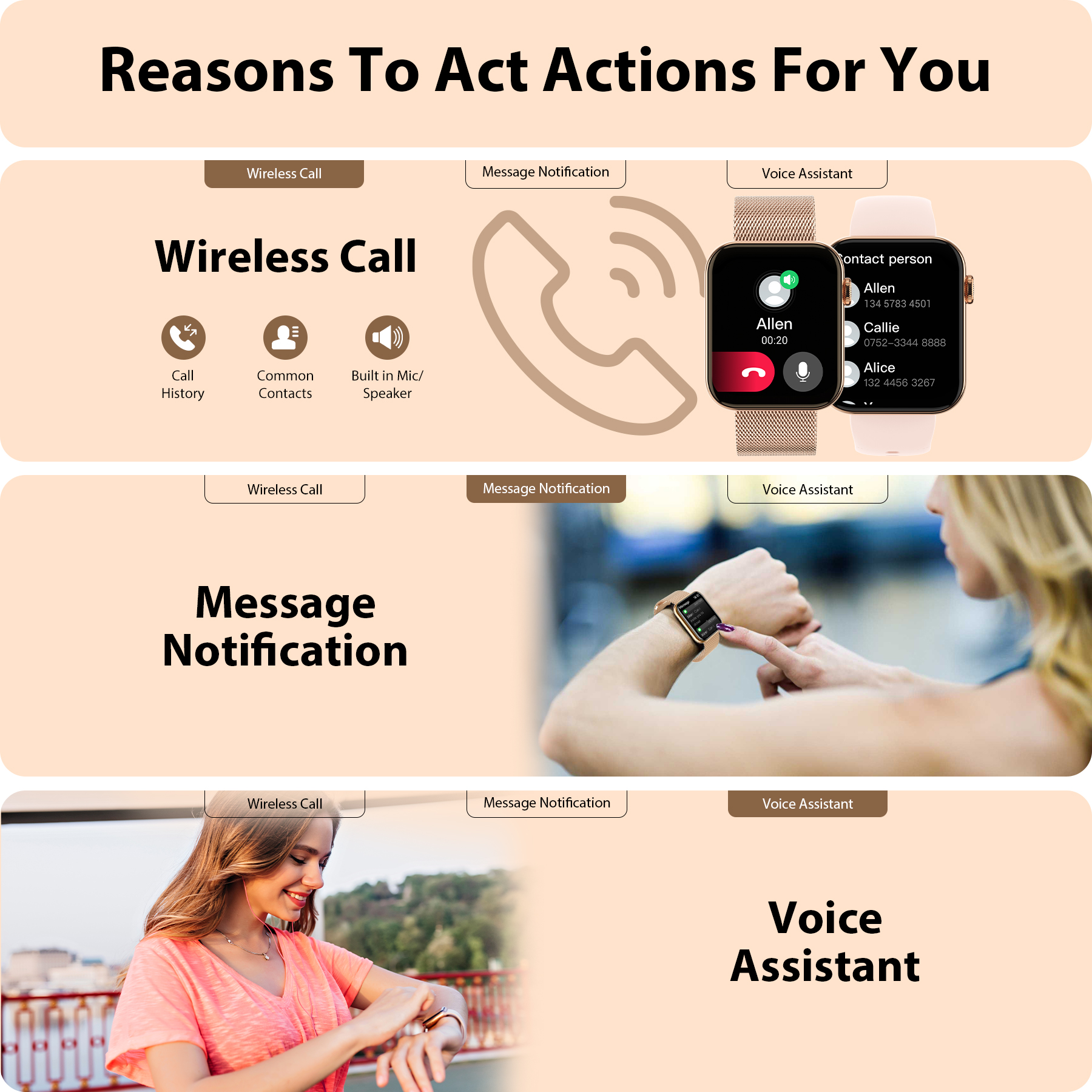 Smart Watch for Women/Men (Ans - Smartwatch Iphone Watch For Men บทวิจารณ์และราคา