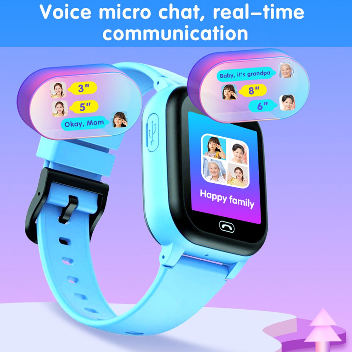 Kids Smart Watch SOS Call Outd - Smartwatch Watches Gift For Girls บทวิจารณ์และราคา