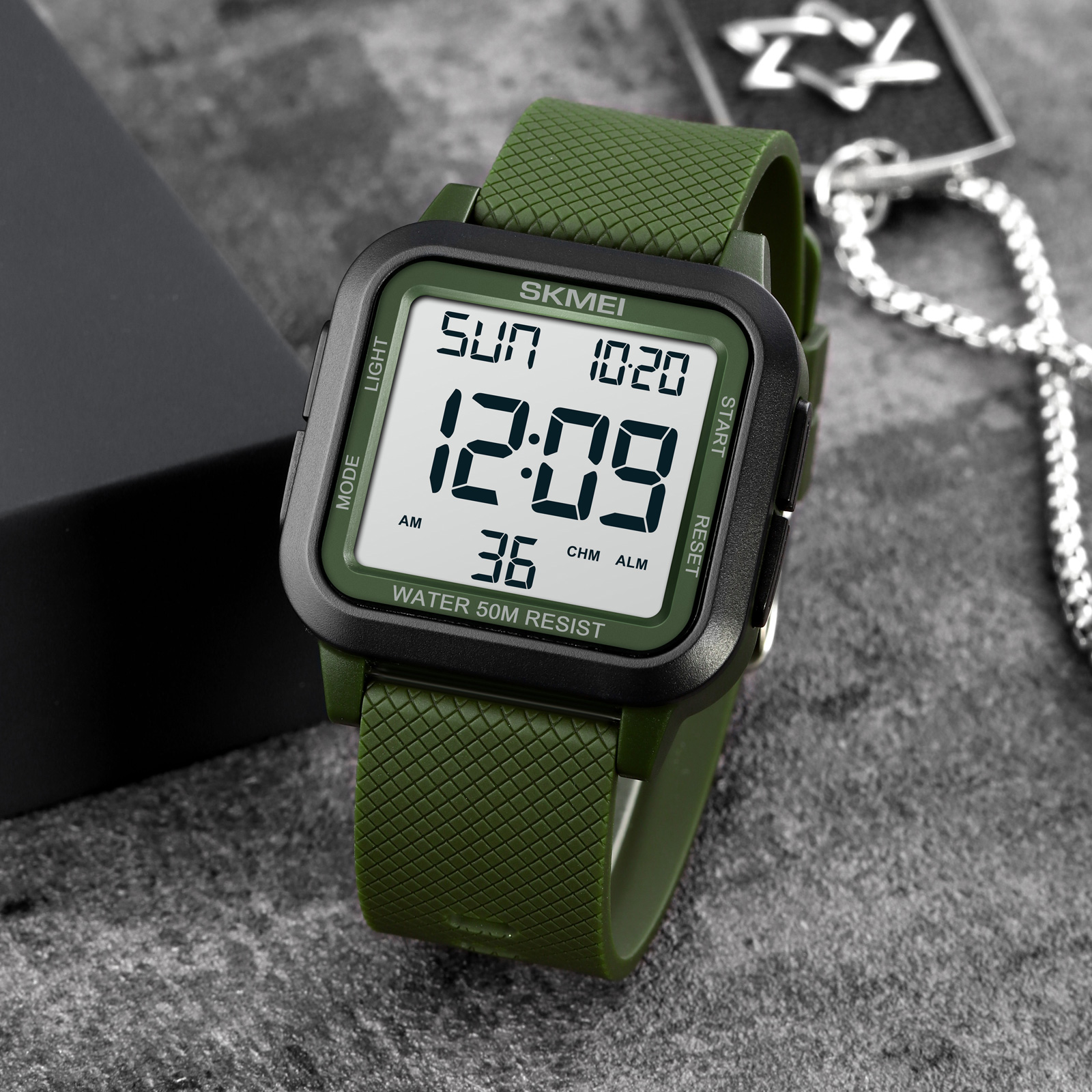 SKMEI Outdoor Sport Watch Men  - Tide Watch Surf บทวิจารณ์และราคา