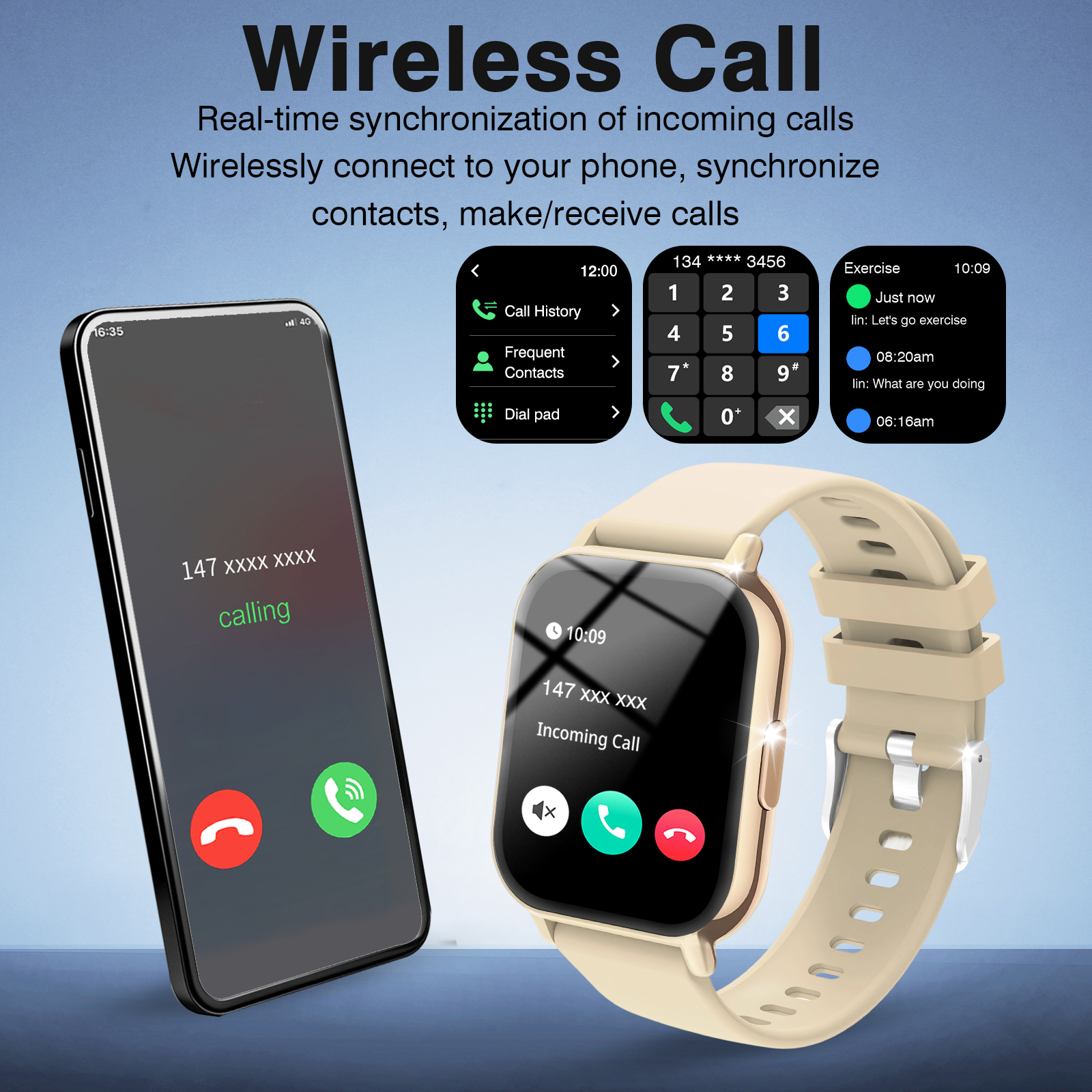 New  Bluetooth Call Smart Watc - Smartwatch Iphone Watch For Men บทวิจารณ์และราคา