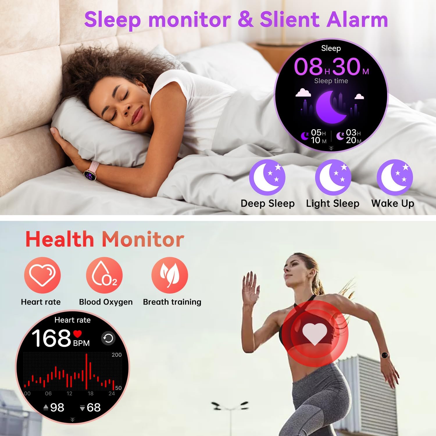 Smart Watch for Women & Men: F - Smartwatch Iphone Watch For Men บทวิจารณ์และราคา