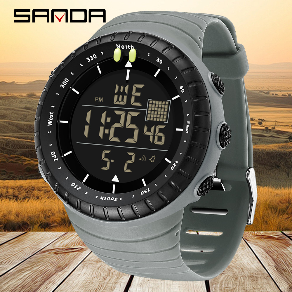 SANDA New 6256 Men's Electroni - Tide Watch Surf บทวิจารณ์และราคา