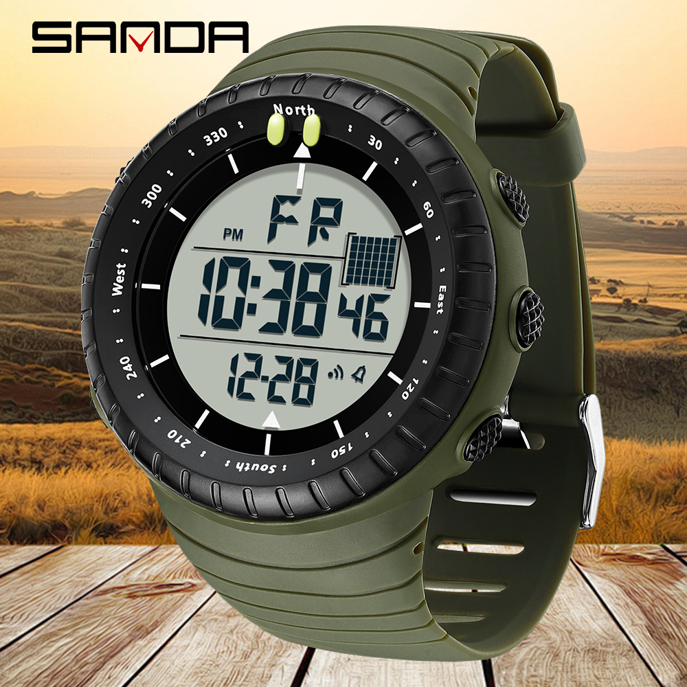 SANDA New 6256 Men's Electroni - Tide Watch Surf บทวิจารณ์และราคา