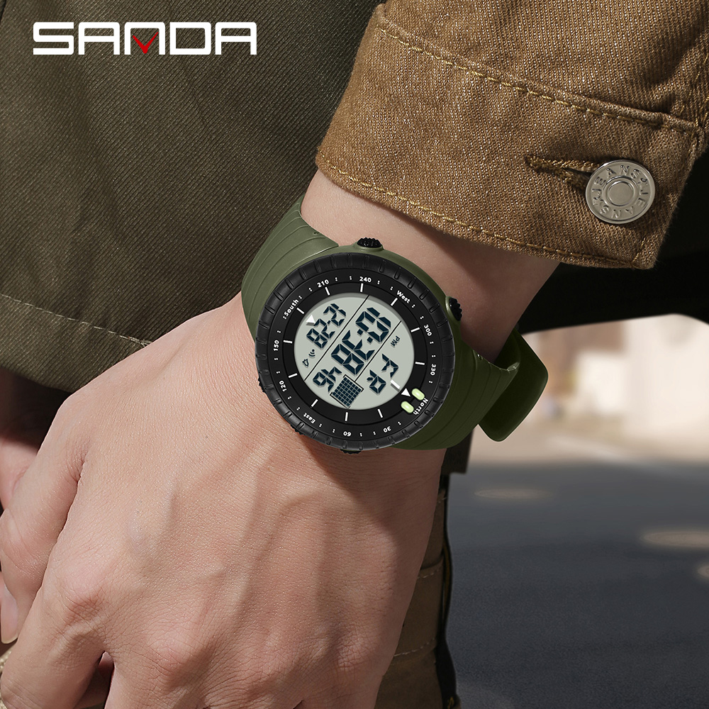 SANDA New 6256 Men's Electroni - Tide Watch Surf บทวิจารณ์และราคา