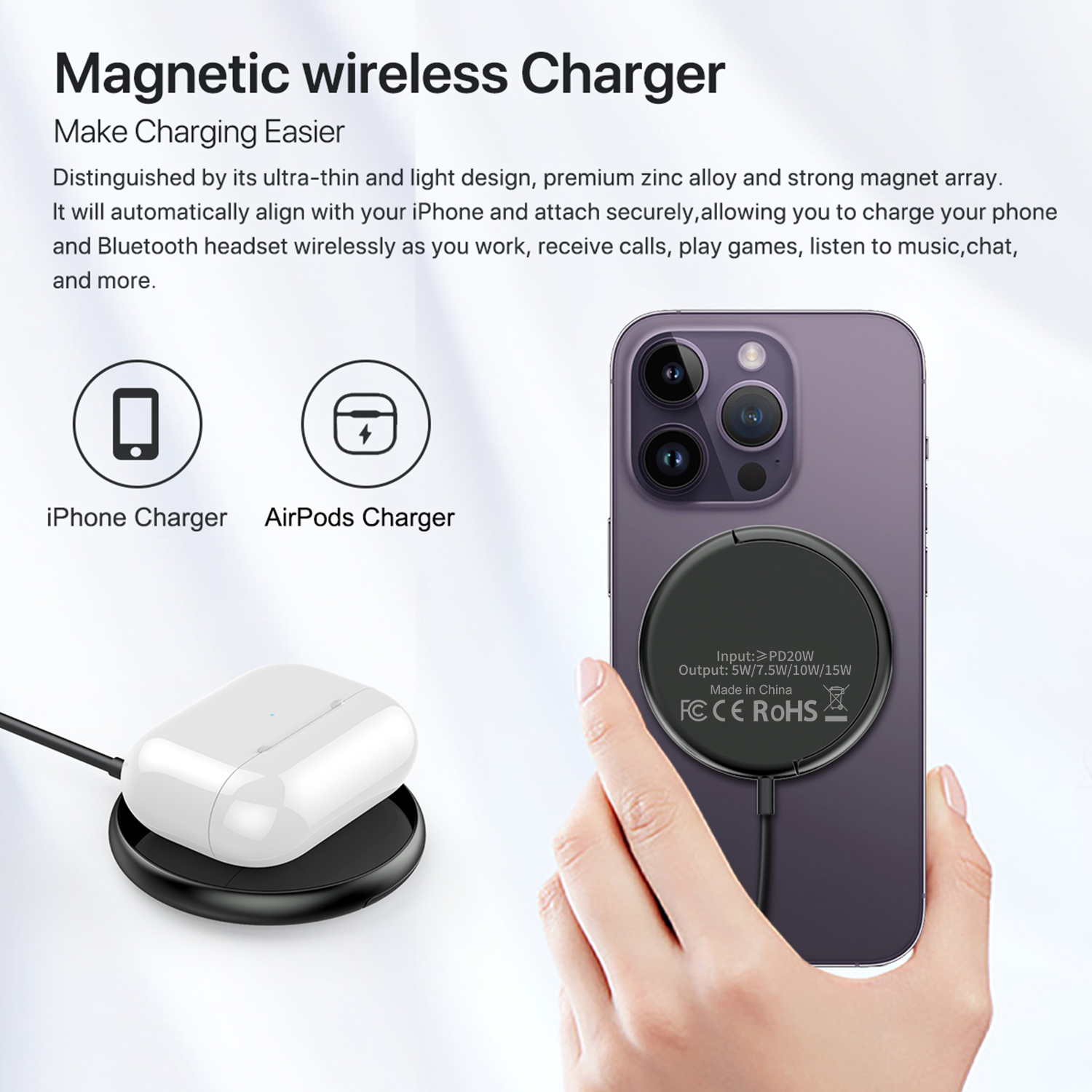 15w Maxsafe Wireless Pad Fast  - Watch Watch Xs บทวิจารณ์และราคา