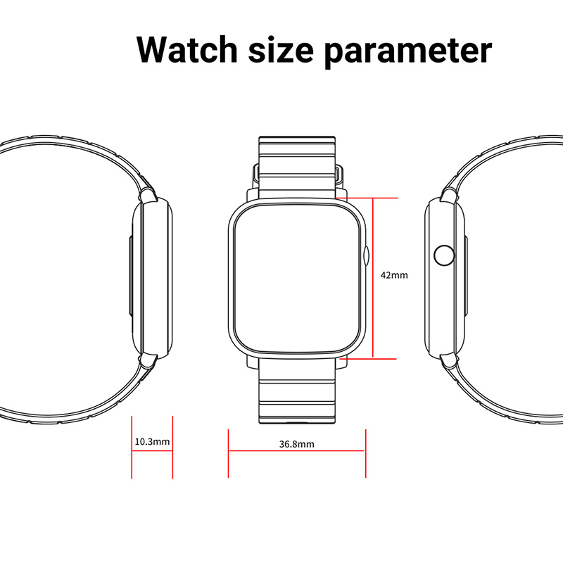 IP68 Smart Watch men fitness b - Smartwatch Iphone Watch For Men บทวิจารณ์และราคา