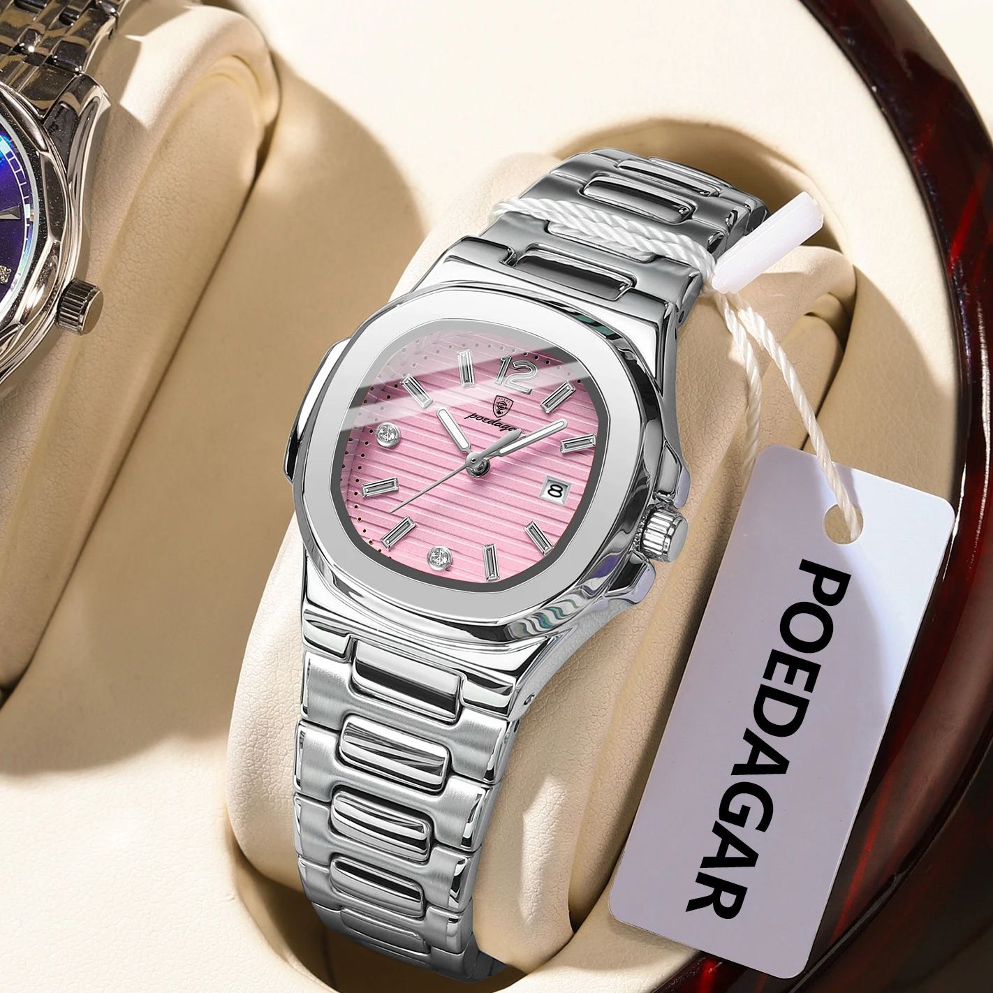 POEDAGAR Square Fashion Woman  - Waterproof Diving Watch บทวิจารณ์และราคา