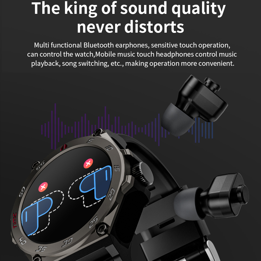 Clock 2 In 1 TWS Noise Reducti - Smartwatch Noise Watches For Men บทวิจารณ์และราคา