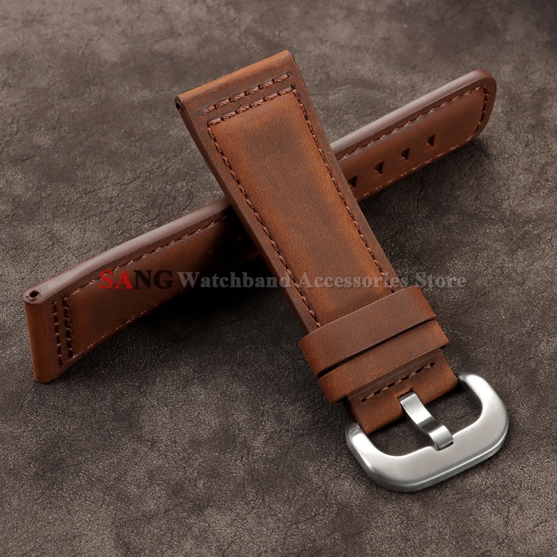 28mm Vintage Leather Watchband - Seiko Watches Smartwatch บทวิจารณ์และราคา