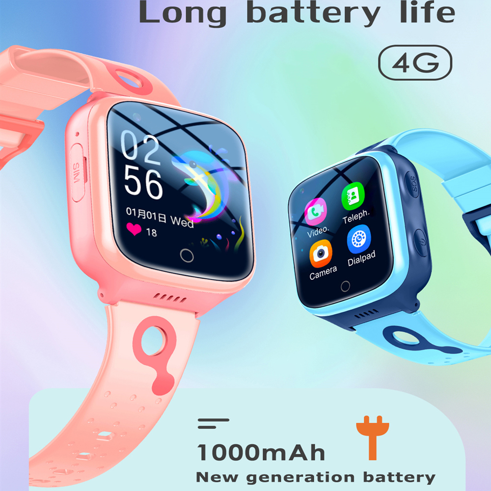 Hot 4G Kids Smartwatch 1000 Ma - Smartwatch Watches For 12 Year Old Boy บทวิจารณ์และราคา