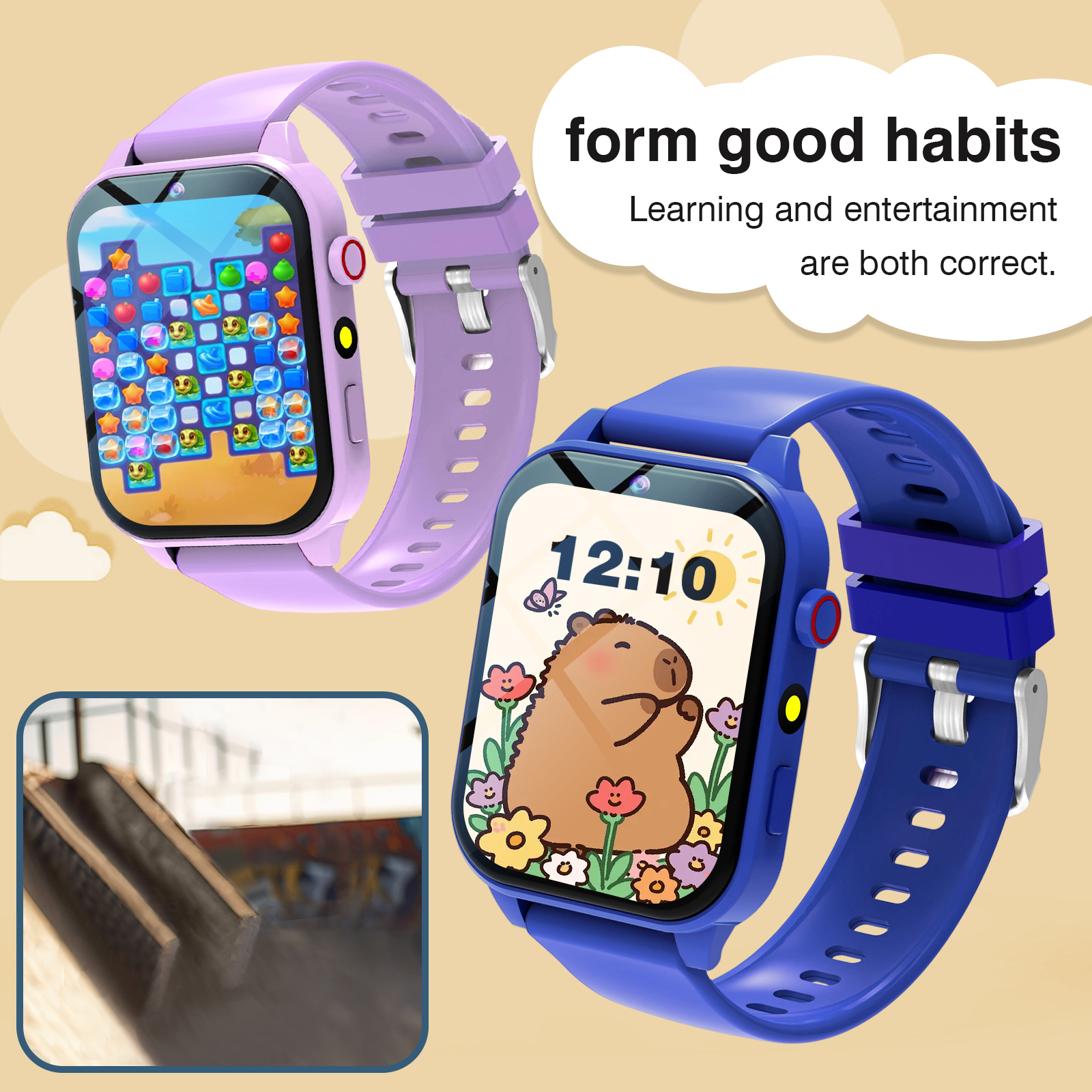Kids Games Smart Watch 18 Game - Smartwatch Digital Watches For Kid Girl บทวิจารณ์และราคา