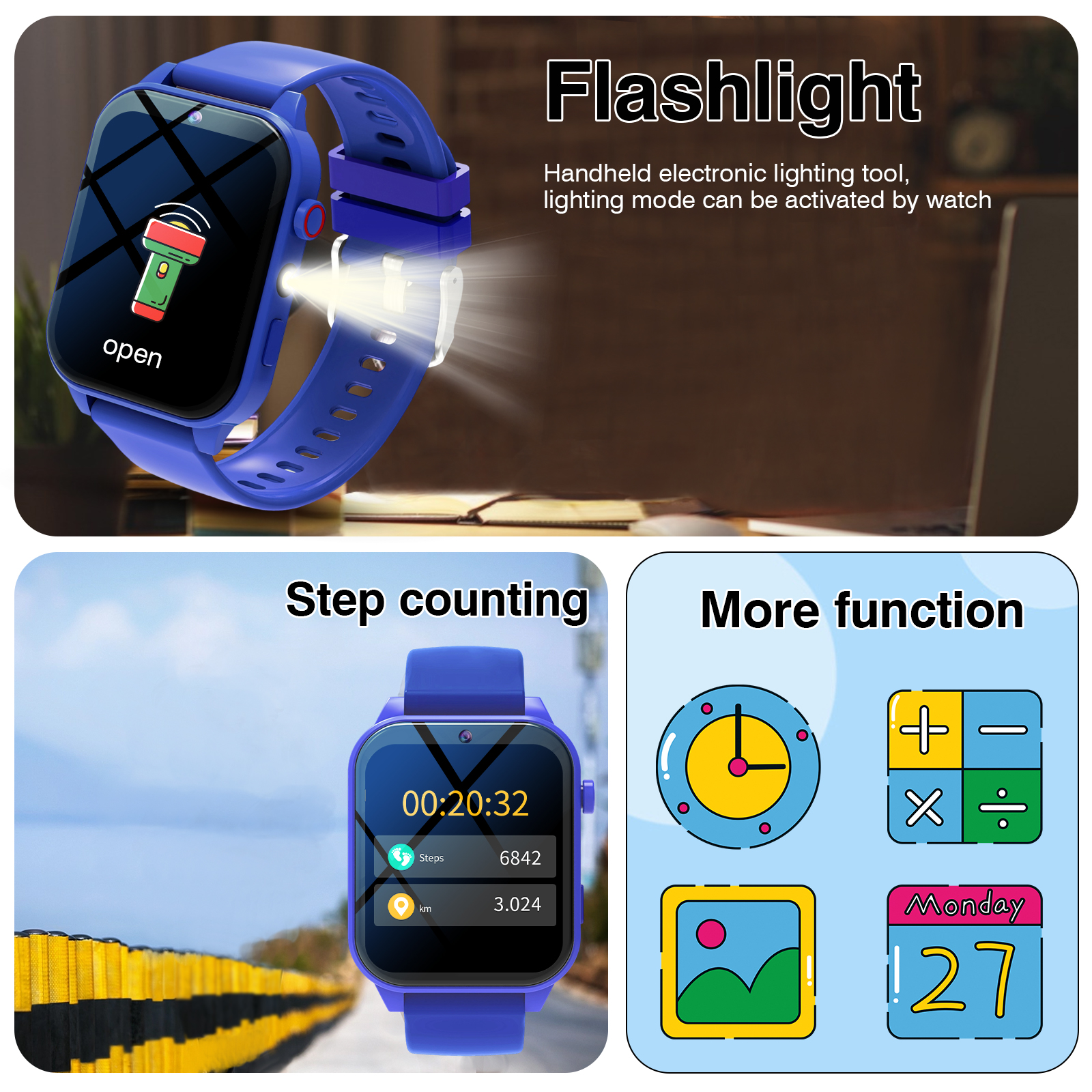 Kids Games Smart Watch 18 Game - Smartwatch Digital Watches For Kid Girl บทวิจารณ์และราคา