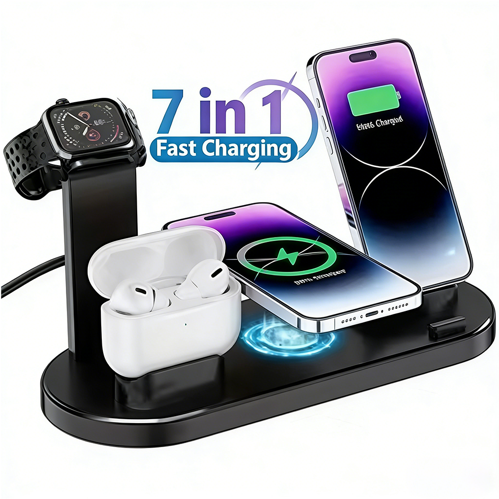 30W 7 in 1 Wireless Charger St - Smartwatch Watches For Iphone บทวิจารณ์และราคา