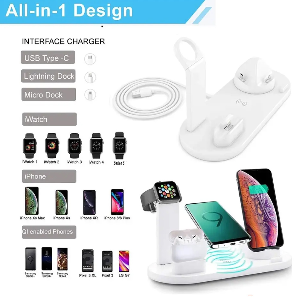 30W 7 in 1 Wireless Charger St - Smartwatch Watches For Iphone บทวิจารณ์และราคา