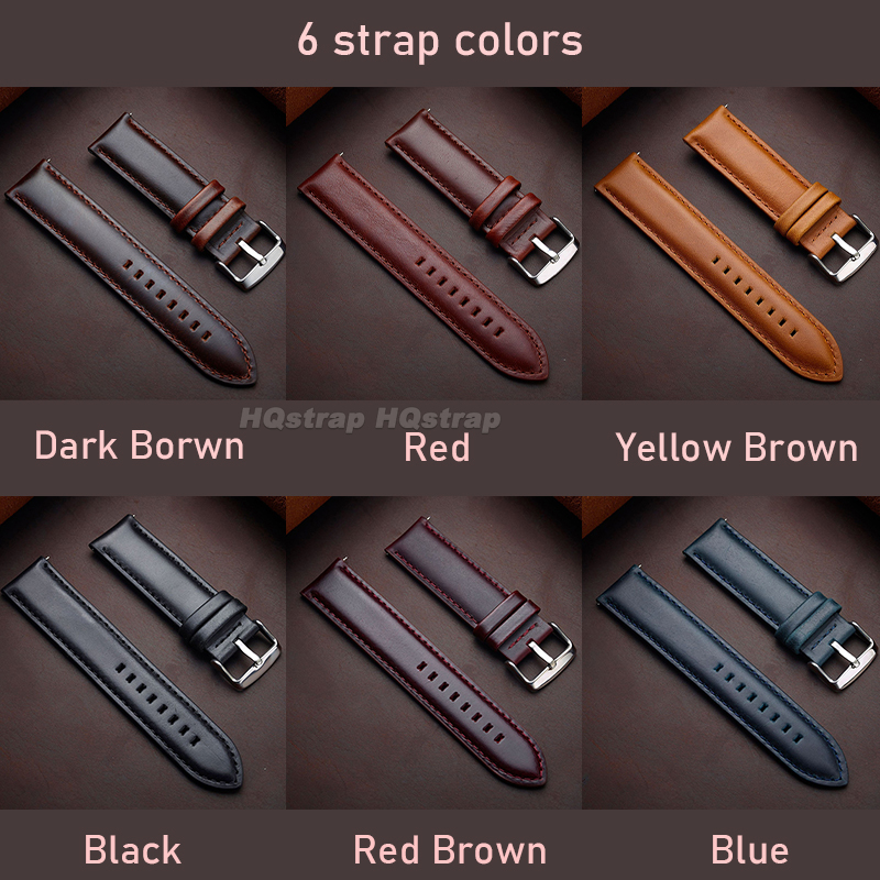 Genuine Leather Band 20mm 22mm - Seiko Watches Smartwatch บทวิจารณ์และราคา