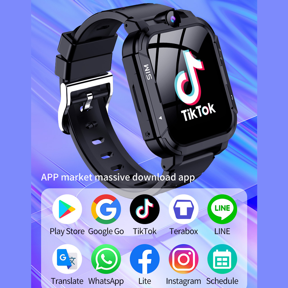 4G Kids Smart Watch 1+8GB GPS  - Smartwatch Watches For 12 Year Old Boy บทวิจารณ์และราคา