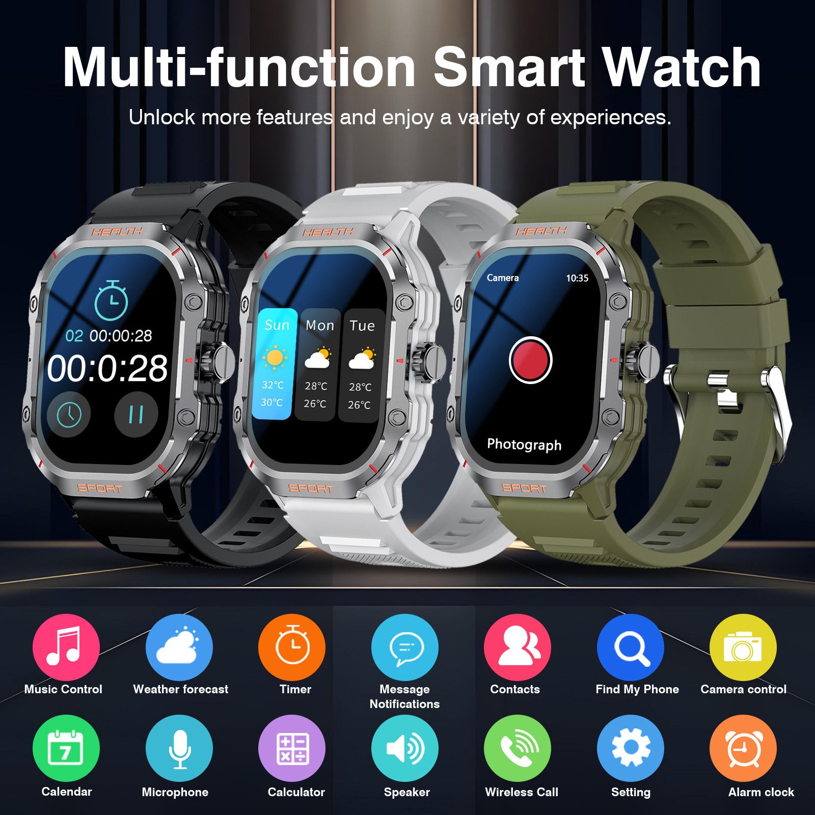 New Smartwatch for Men and Wom - Smartwatch Iphone Watch For Men บทวิจารณ์และราคา