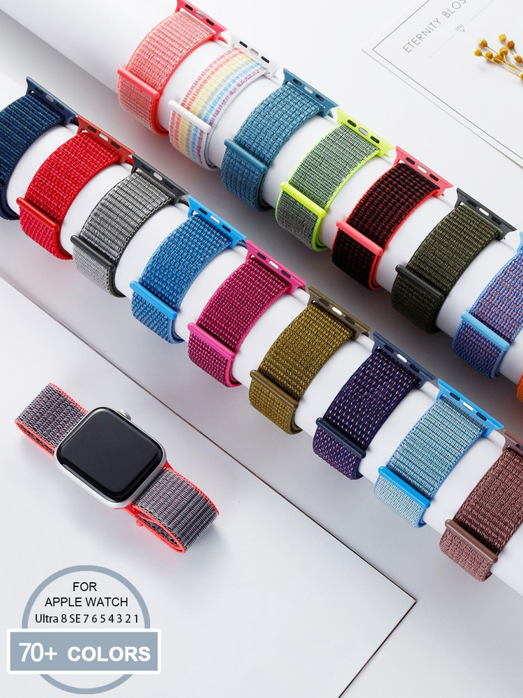 Nylon Loop Strap for apple wat - Smartwatch Apple Watches For Men บทวิจารณ์และราคา