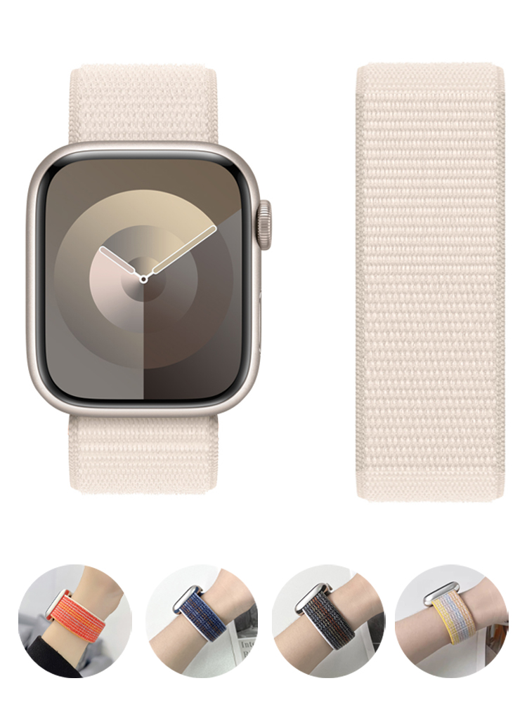 Nylon Loop Strap for apple wat - Smartwatch Apple Watches For Men บทวิจารณ์และราคา