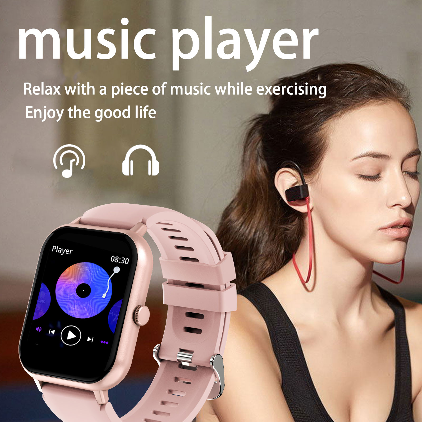 1.44inch Smart watch, wireless - Smartwatch Iphone Watch For Men บทวิจารณ์และราคา