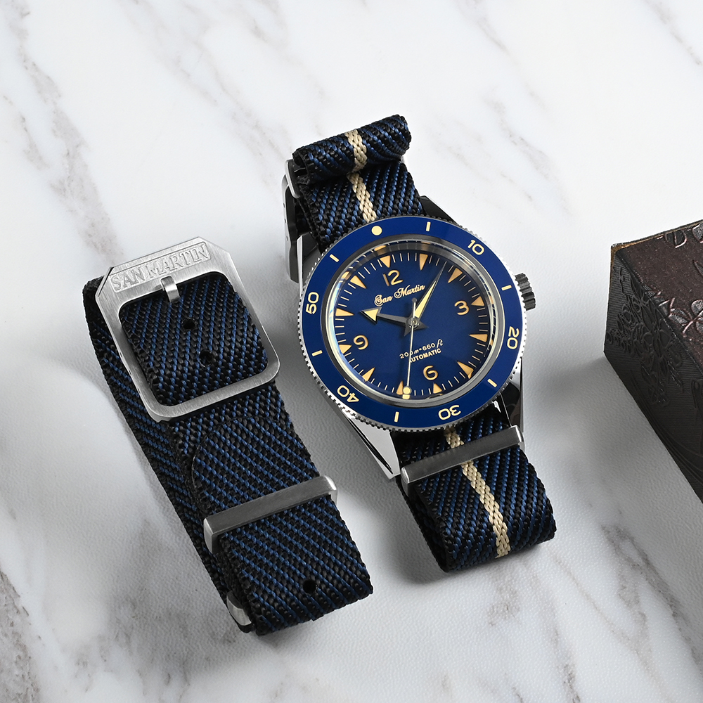 San Martin High Quality 20mm U - Nato Strap Nylon บทวิจารณ์และราคา