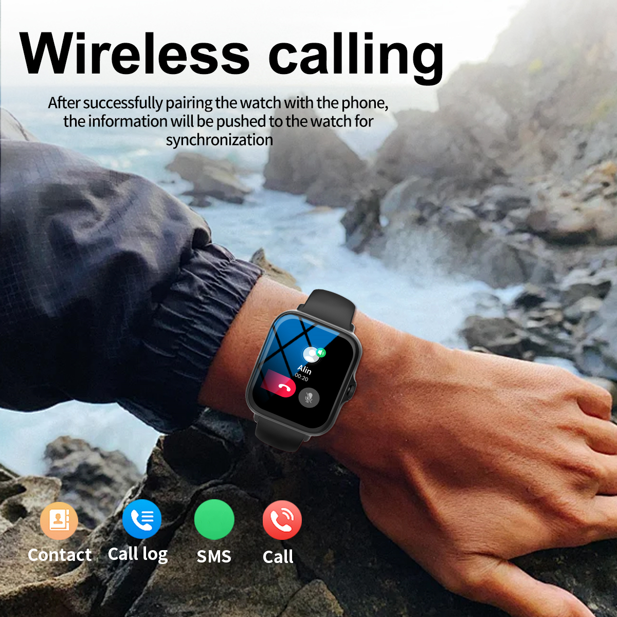 Smartwatch Sports Music Contro - Smartwatch Iphone Watch For Men บทวิจารณ์และราคา