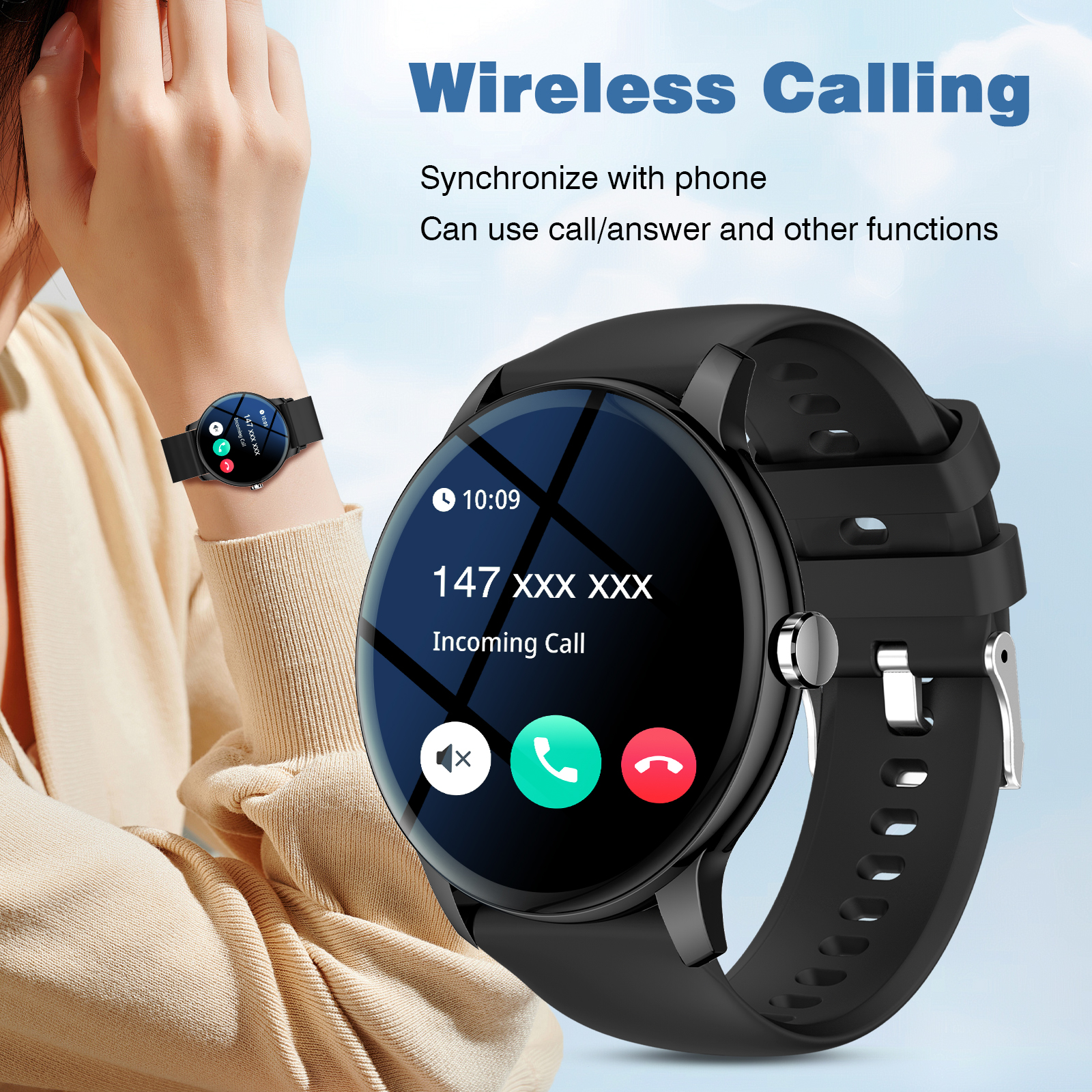 Smart Watch, Wireless Call/Dia - Smartwatch Iphone Watch For Men บทวิจารณ์และราคา