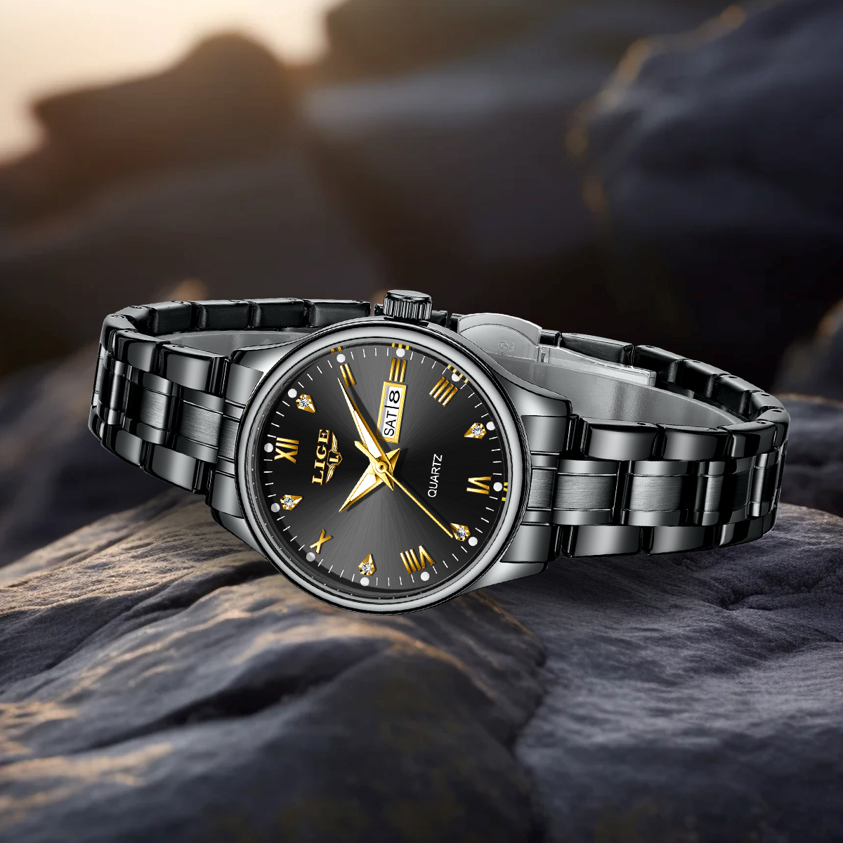 LIGE Top Band Woman Watch Clas - Waterproof Diving Watch บทวิจารณ์และราคา