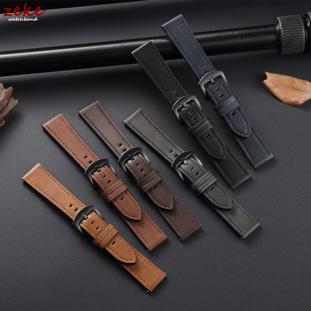 20/22mm Leather Strap Watchban - Seiko Watches Smartwatch บทวิจารณ์และราคา