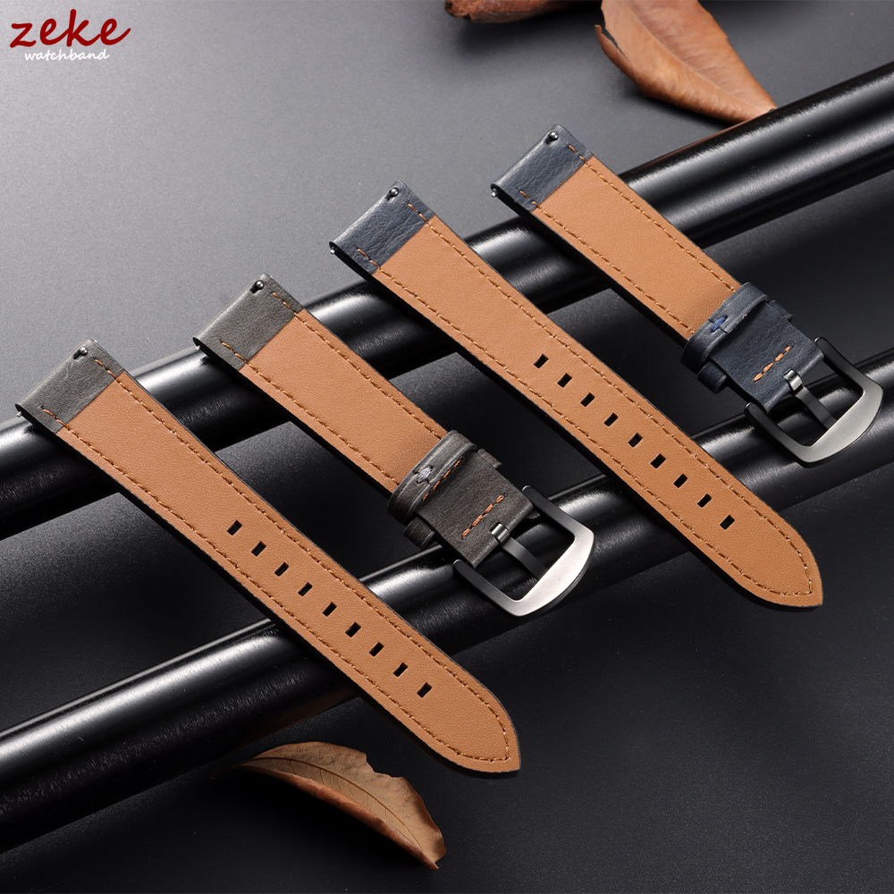 20/22mm Leather Strap Watchban - Seiko Watches Smartwatch บทวิจารณ์และราคา