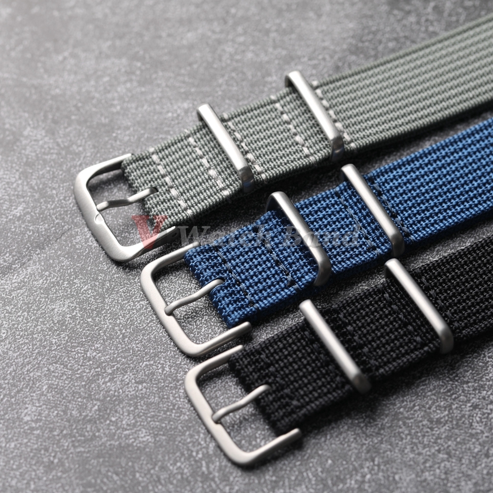 New Ribbed Nylon Watchband Nyl - Nato Strap Nylon บทวิจารณ์และราคา
