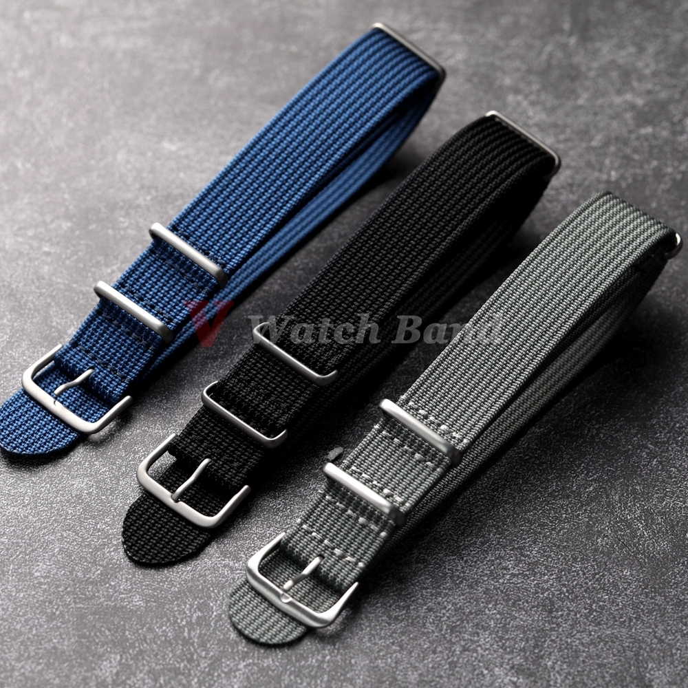 New Ribbed Nylon Watchband Nyl - Nato Strap Nylon บทวิจารณ์และราคา