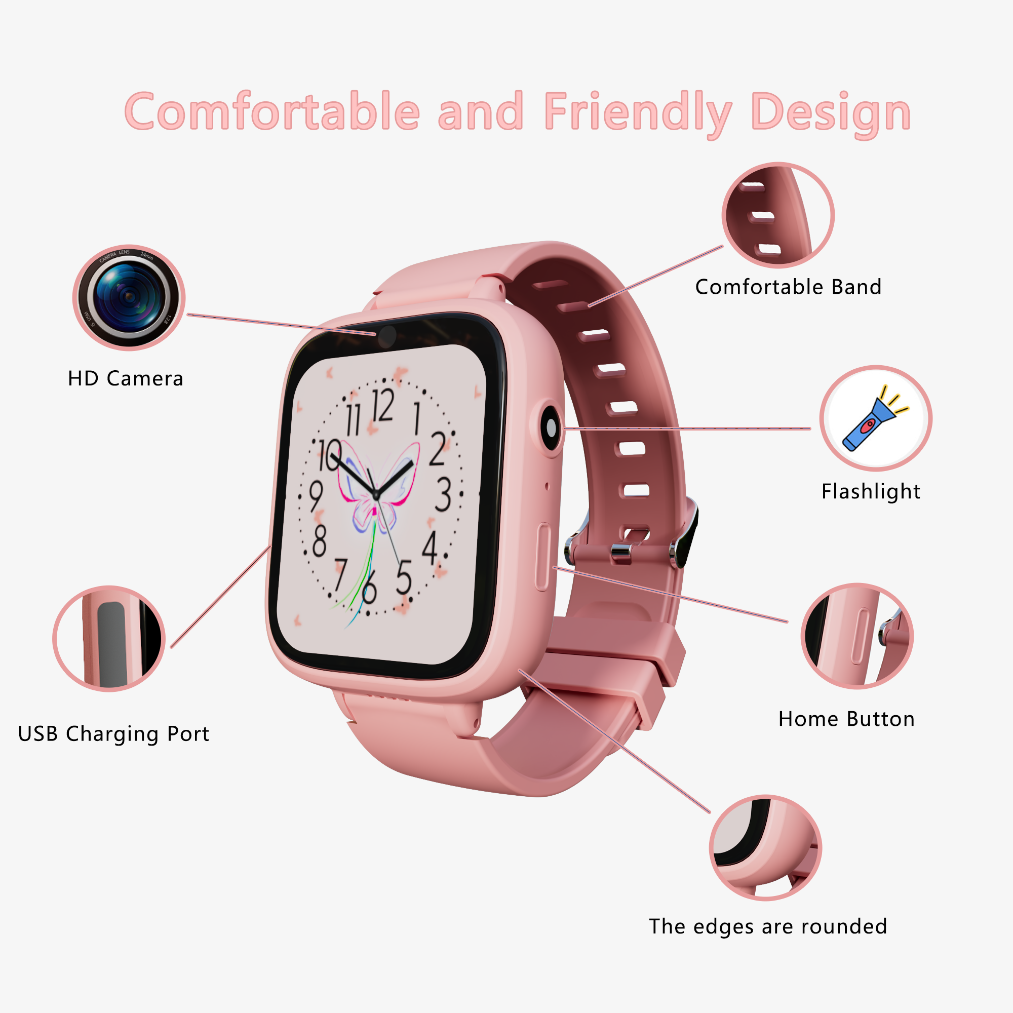 Children Watch Birthday Gifts  - Smartwatch Digital Watches For Kid Girl บทวิจารณ์และราคา