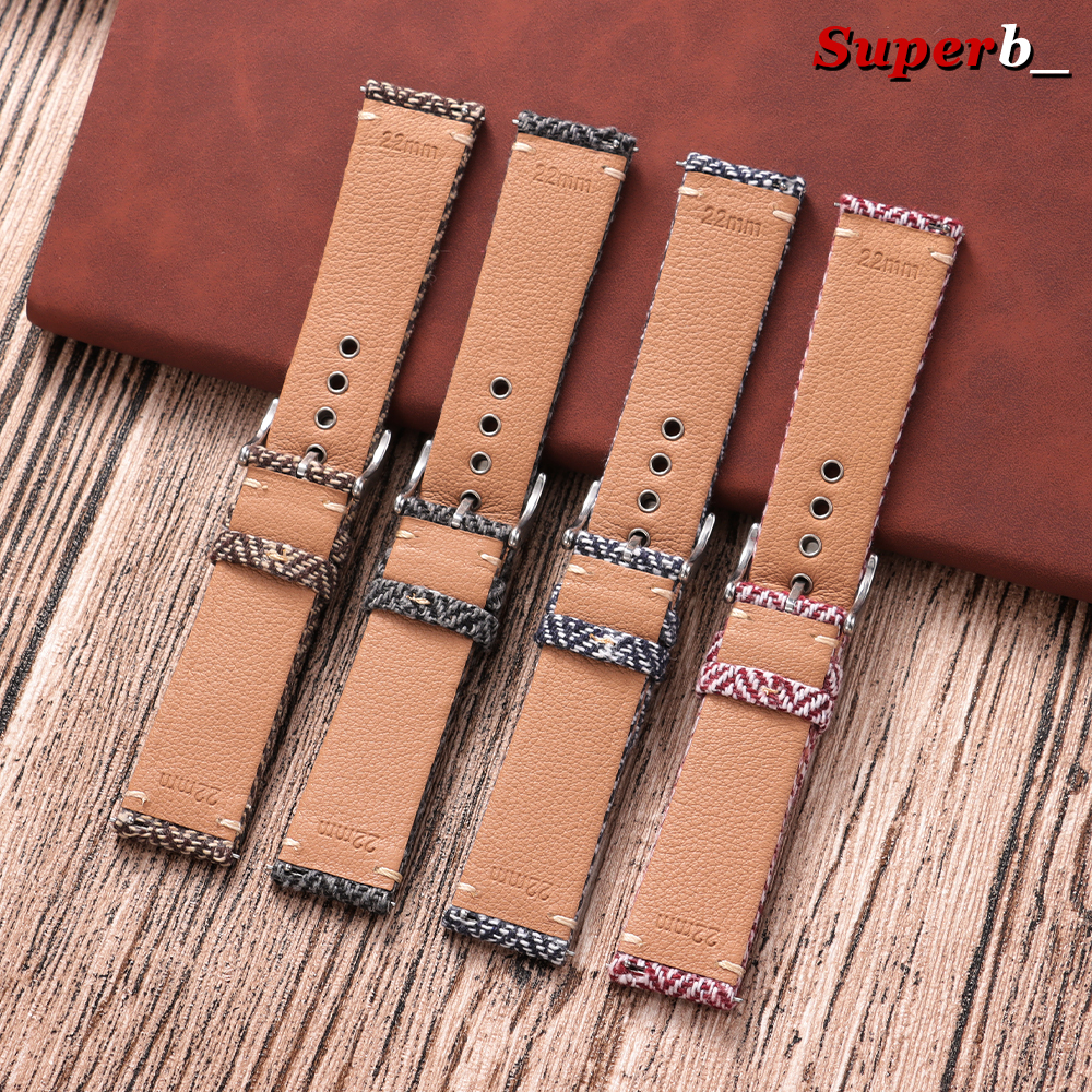 Woven Fabric Bracelet for Omeg - Seiko Watches Smartwatch บทวิจารณ์และราคา