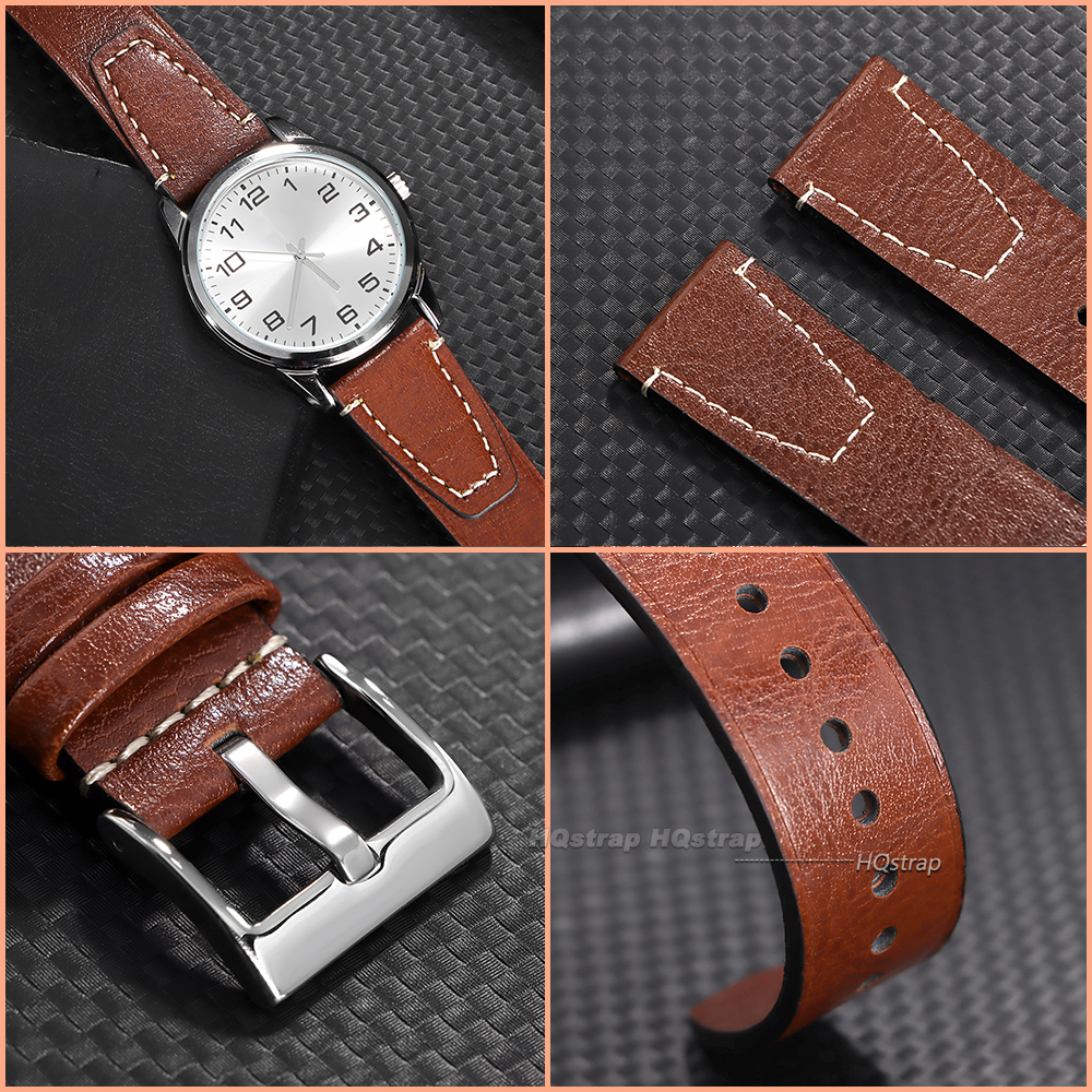 Vintage 20mm 22mm Oil Wax Leat - Seiko Watches Smartwatch บทวิจารณ์และราคา
